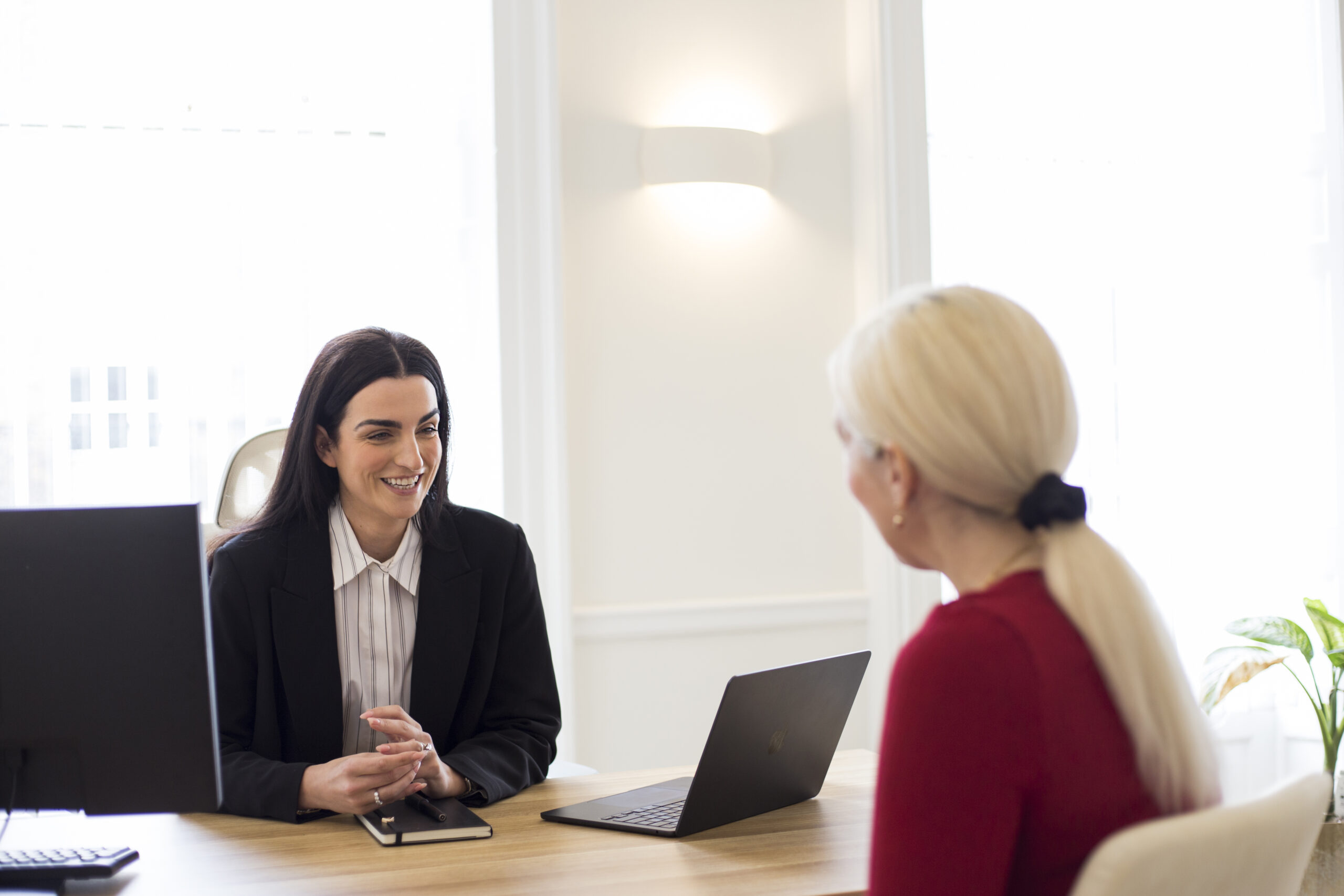 Dr Alex Boughey, therapist in Liverpool talking to therapy client